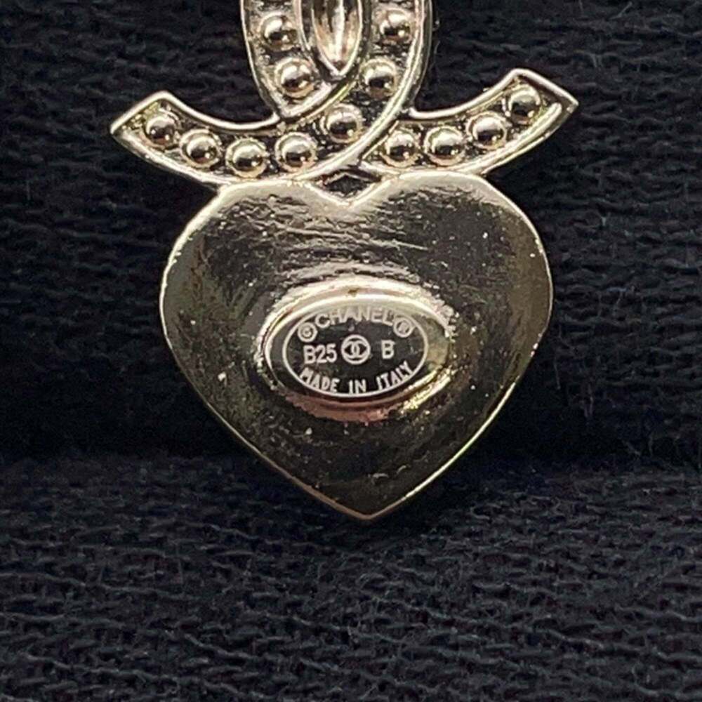 CHANEL Authentic Gold Logo Earrings - Picture 6 of 7